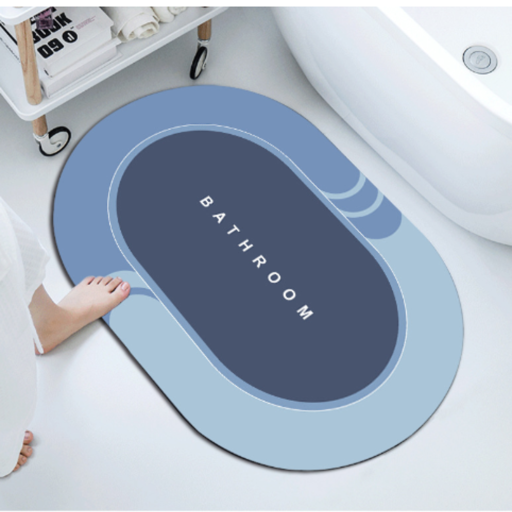 Tapete de Banheiro Antiderrapante - Extra Macio e Secagem Rápida