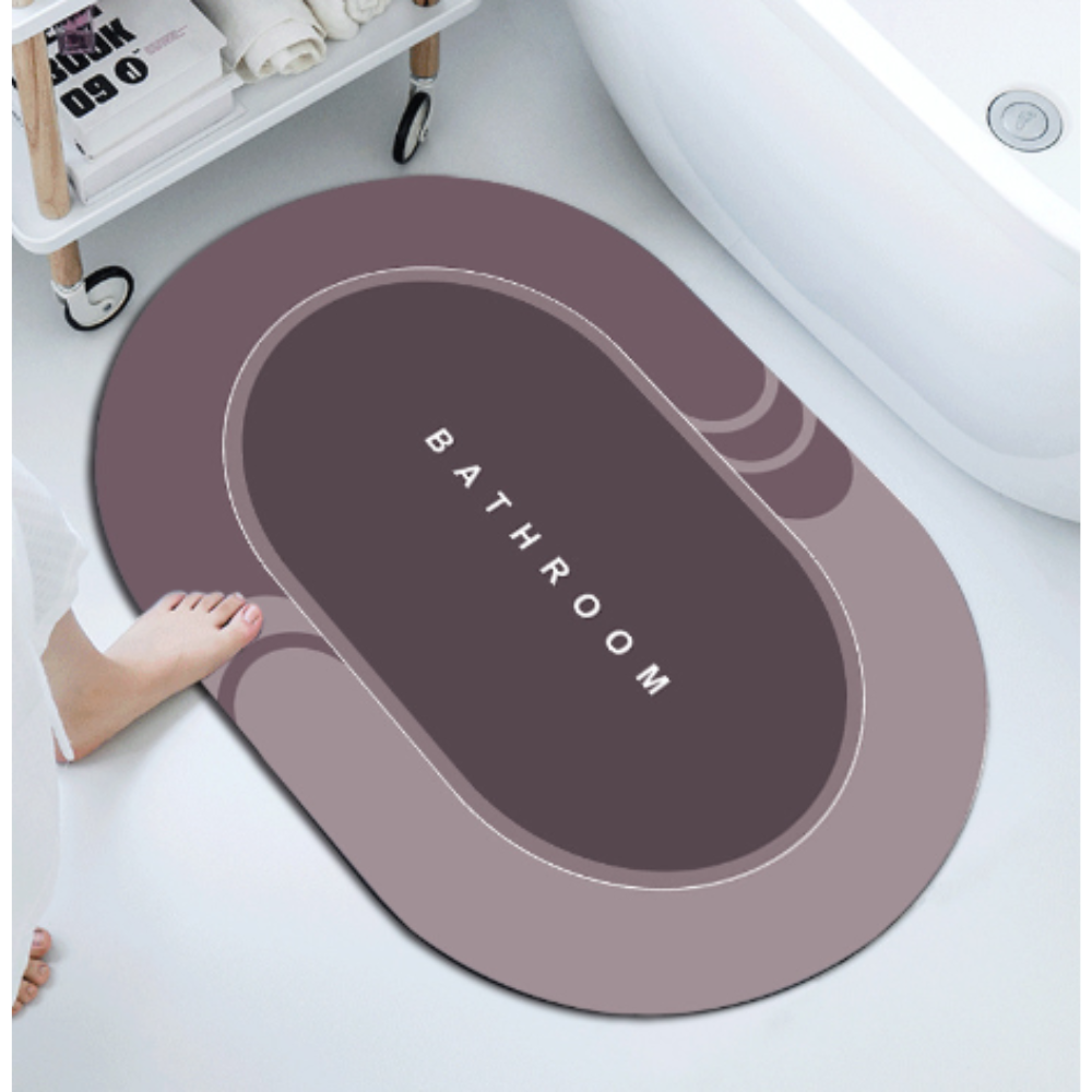 Tapete de Banheiro Antiderrapante - Extra Macio e Secagem Rápida