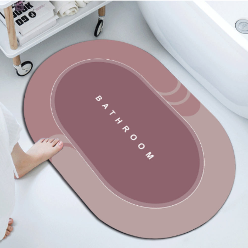 Tapete de Banheiro Antiderrapante - Extra Macio e Secagem Rápida