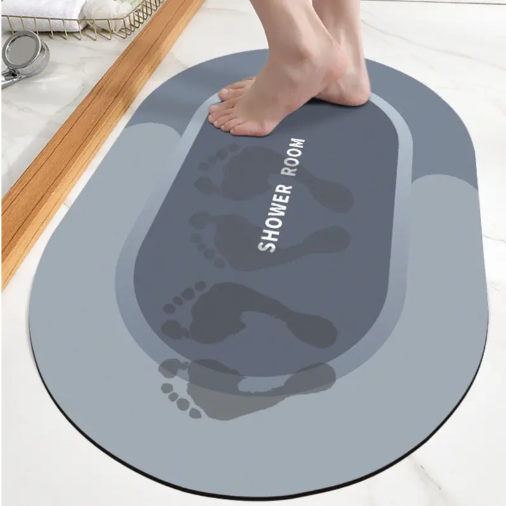 Tapete de Banheiro Antiderrapante - Extra Macio e Secagem Rápida